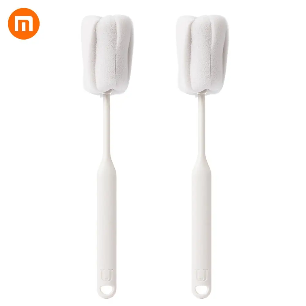 Горячие Xiaomi Mijia Jordan& Judy 2 шт губка чашка щетка с длинной ручкой кухонный инструмент для чистки мягкая губка щетка