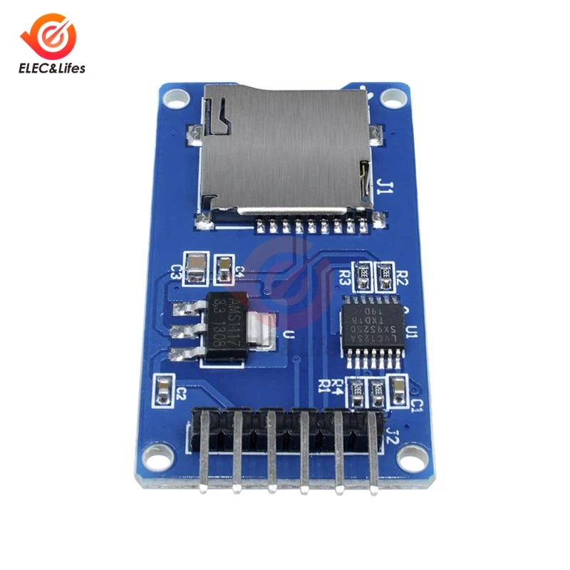 5 шт. Micro SD Плата расширения памяти TF карта защитный модуль SPI интерфейсы для Arduino |