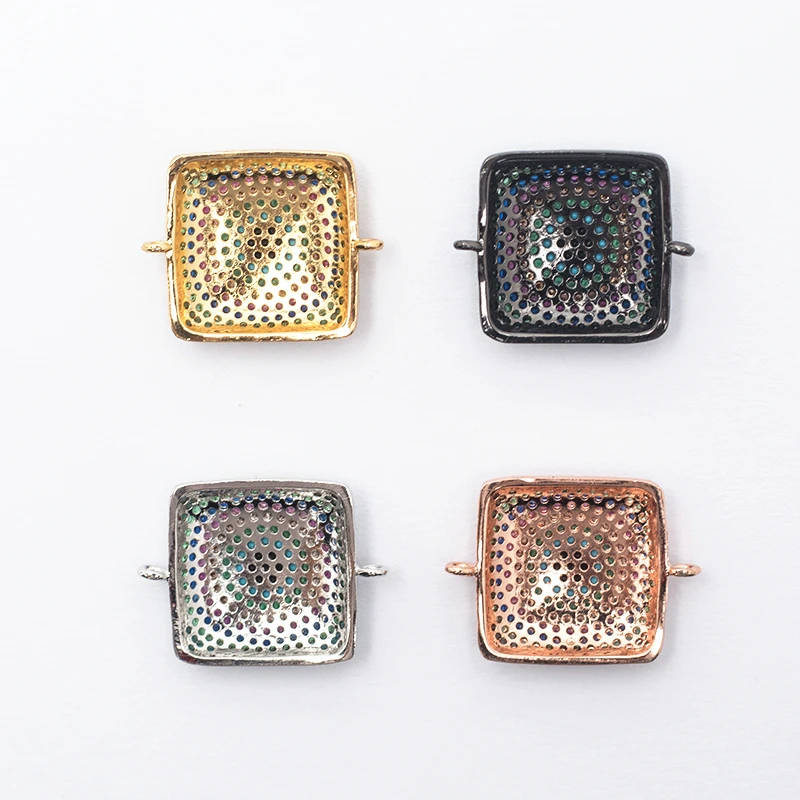 Роскошные микро проложить CZ Кристалл циркония бренд площадь сглаза ювелирных