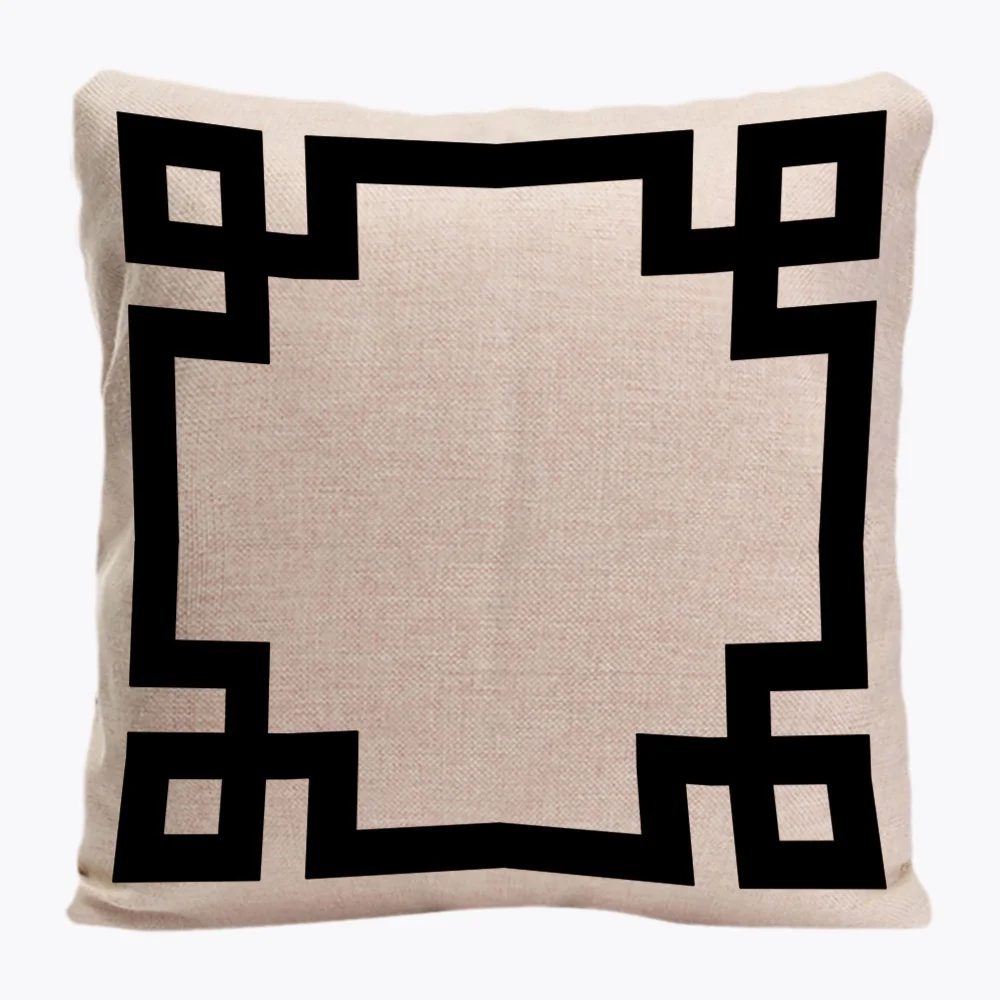 Наволочка с геометрическим узором декоративная подушка для дивана