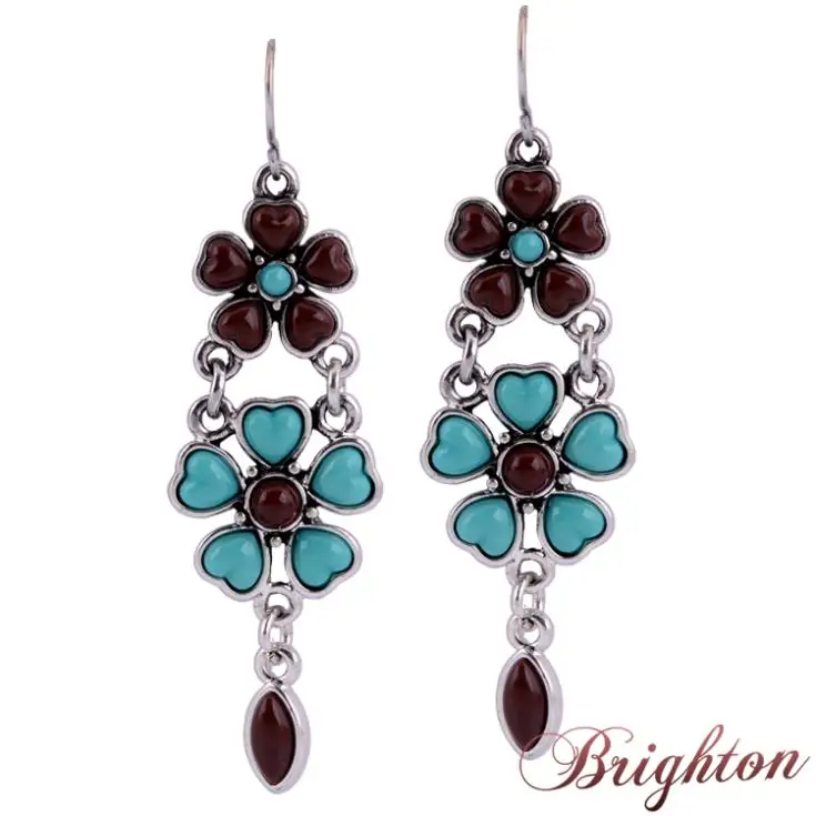 Популярные ювелирные изделия гладкие смола красочные формы цветка кулон длинные