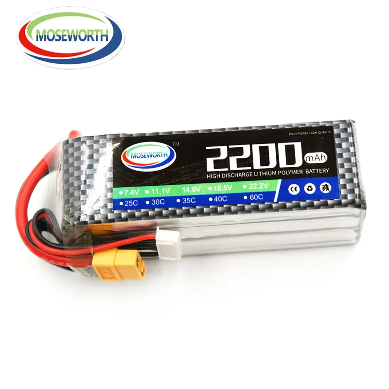 4S 14 8 V 2200 мА/ч 40C LiPo Батарея для Квадрокоптер с дистанционным управлением Drone RC