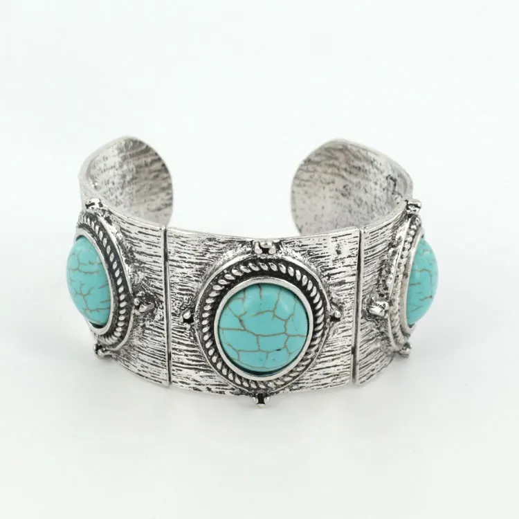 Jianxi Тибетский Jewelry tturquoise турки серебряные украшения браслет и браслеты ethnique Pulseira