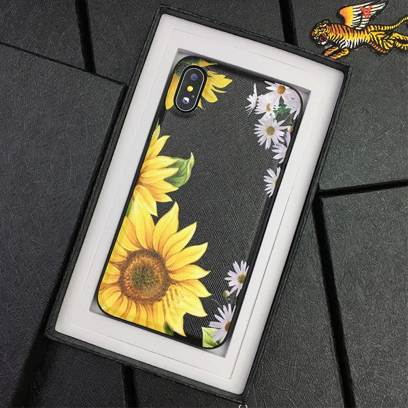 Модный брендовый летний Жесткий Чехол для iphone 6 6s 6plus 6splus 7 7plus 8 8plus X задняя крышка