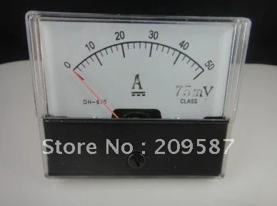 Аналоговая Панель Амперметр постоянного тока 0 50 А + шунт|ammeter|ammeter displayammeter meter |