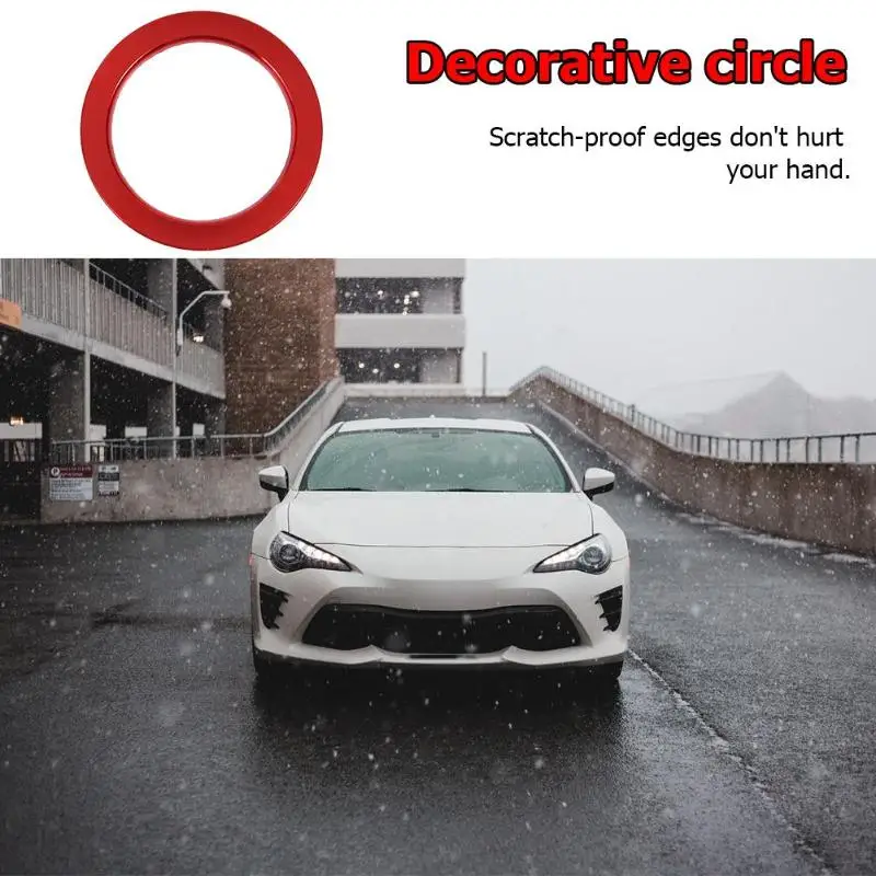 Алюминиевая кнопка запуска двигателя зажигание кольцо для ключей отделка Corolla C HR