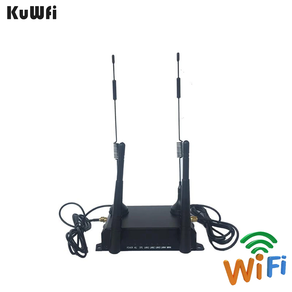 KuWFi Мощный промышленный роутер OpenWRT CarWiFi 300 Мбит/с 4G LTE беспроводная внешняя