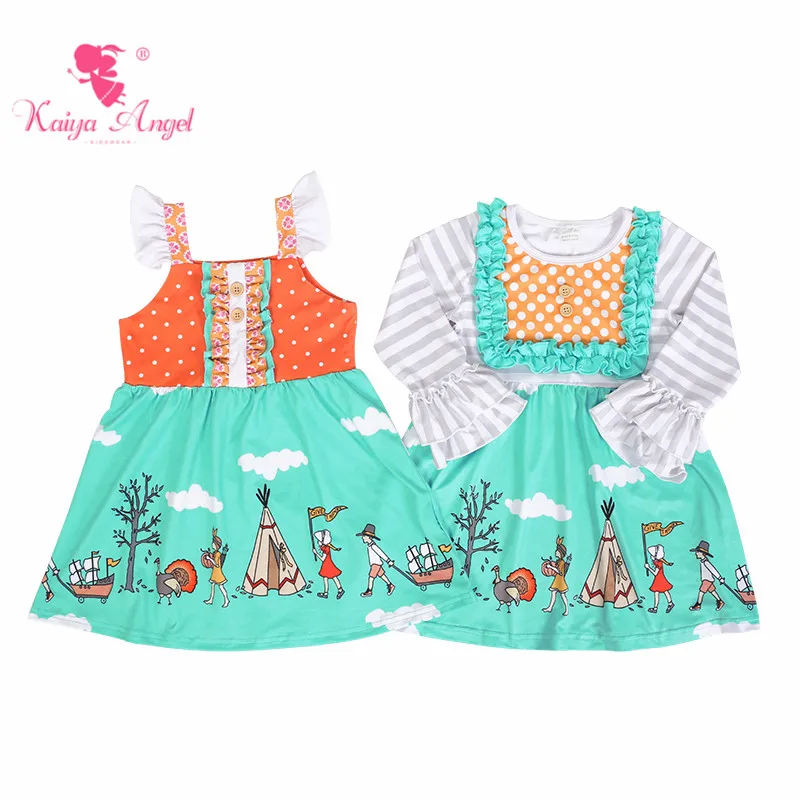 Kaiya Angel/Детские платья для девочек Новинка 2018 года одежда малышей сезон