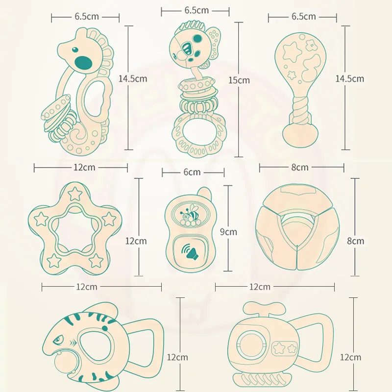 Детские игрушки 0 12 месяцев погремушки детские мягкие силиконовые горькие
