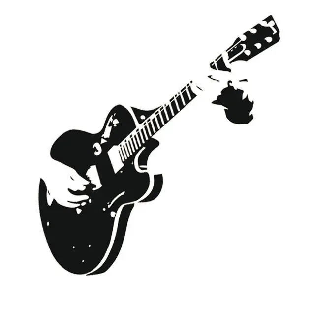 Стена для гитары и гитариста в стиле Tendy съемная Настенная Наклейка украшения