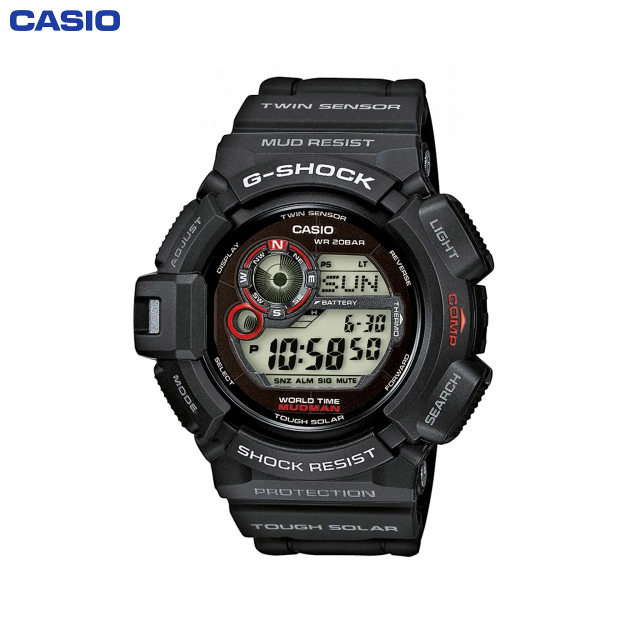 Наручные часы Casio G-9300-1E мужские электронные на пластиковом ремешке |