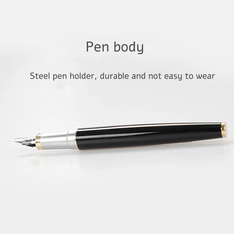 Jinhao9009 перьевая ручка Caneta Dolma Kalem Pluma Fuente Caligraphy, роскошная ручка с чернилами, Офисная ручка, канцелярские принадлежности, подарок, платина, преппи