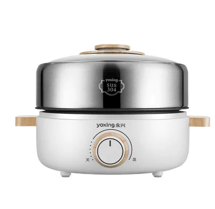 pot 1 220V 220 В бытовая электрическая плита горячей воды, многофункциональная Сковорода Из Нержавеющей Стали для приготовления пищи, Паровая плита EU/UK/AU/US, высококачественный штекер - Цвет: pot 1 220V