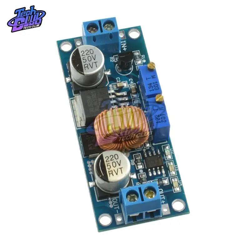 Синий XL4015 5A DC В DC CC CV литиевая батарея понижающая зарядная плата светодиодный преобразователь питания литиевое зарядное устройство понижающий модуль XL4015 E1 - Цвет: Синий
