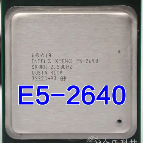 Intel Xeon E5-2640 E5 2640 15 Мб кэш-памяти 2,50 ГГц 7,20 GT/s центральный процессор E5 2640
