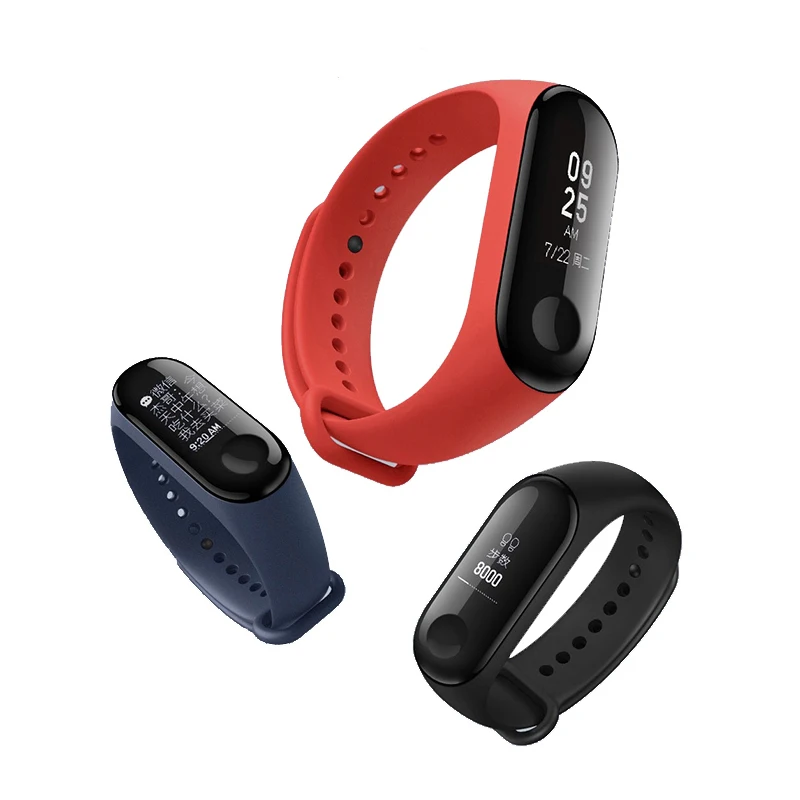 Оригинальный Xiaomi Mi Band 3 умный Браслет многоязычный OLED сенсорный экран фитнес