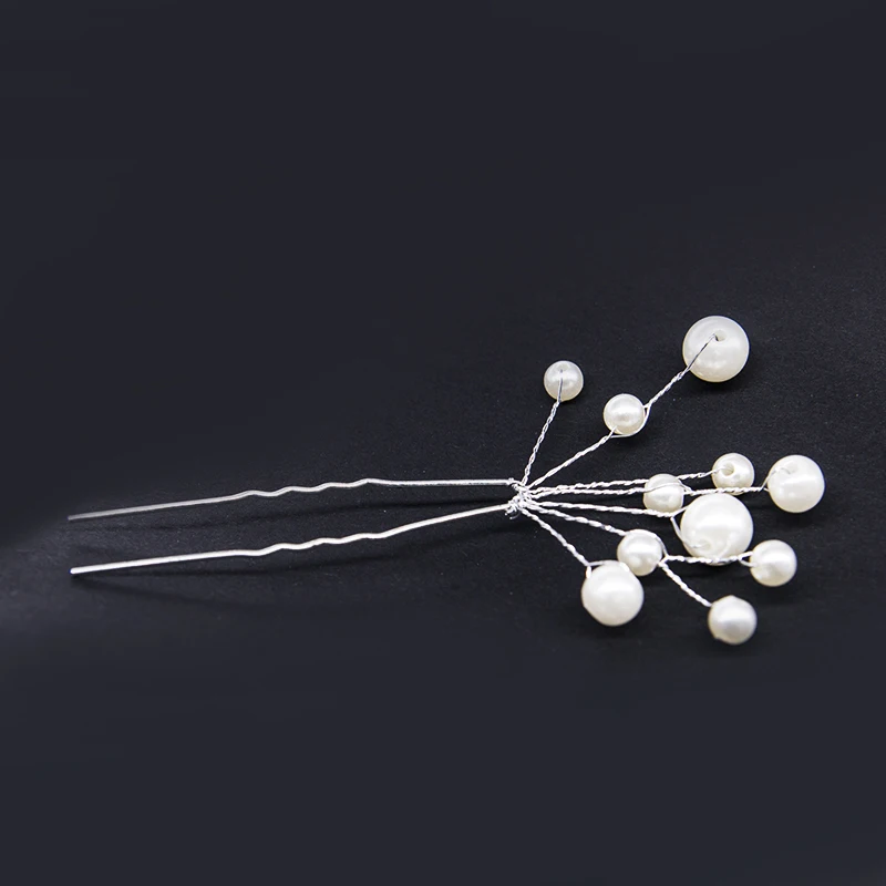 Женские заколки для волос 2 шт. модные блестящие свадебные с серебряным