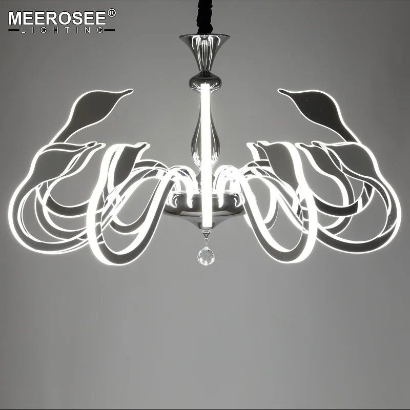 Современный Лебедь Светодиодный Люстра Освещение Подвесная лампа люстры для