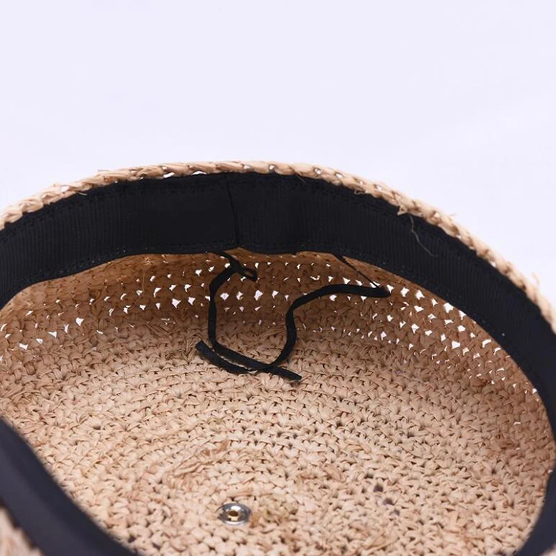 Шляпа Соломенная женская элегантный берет с изображением лафитовой травы Модный