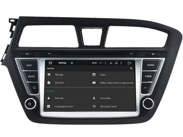 Android 9 0 автомобильный аудио dvd-плеер для HYUNDAI I20 2015 (слева) gps Автомобильный