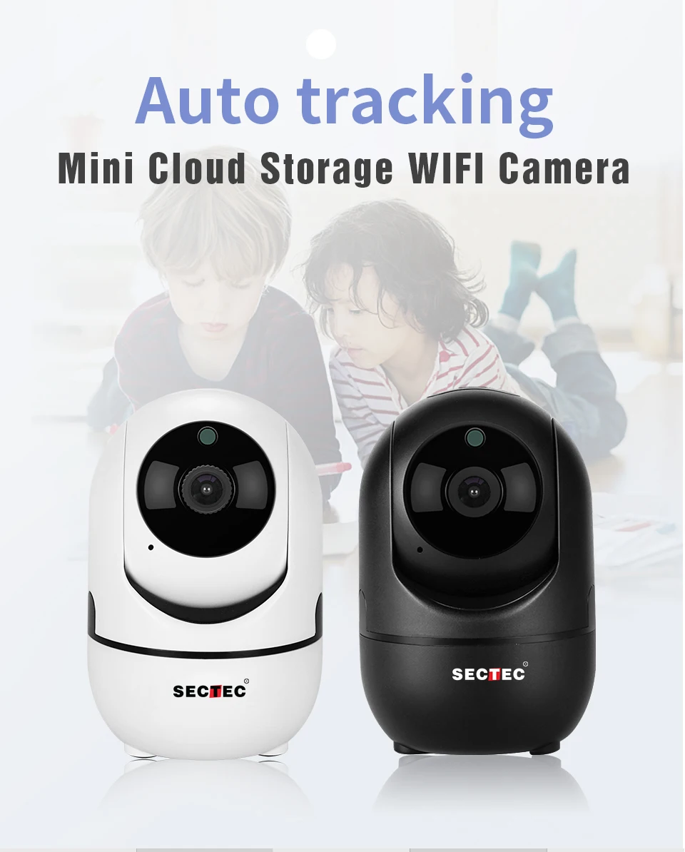 SECTEC облачная Беспроводная ip-камера 1080P интеллектуальная автоматическая камера слежения за человеком, Домашняя безопасность, CCTV сеть, Wifi камера