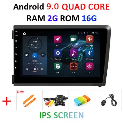 " DSP ips Android 9,0, 4 ГБ, 64 ГБ, Автомобильный плеер gps для Volvo S60 V70 XC70 2000 2001 2002 2003 2004 навигации радио без DVD плеер - Цвет: 9.0 2G 16G IPS