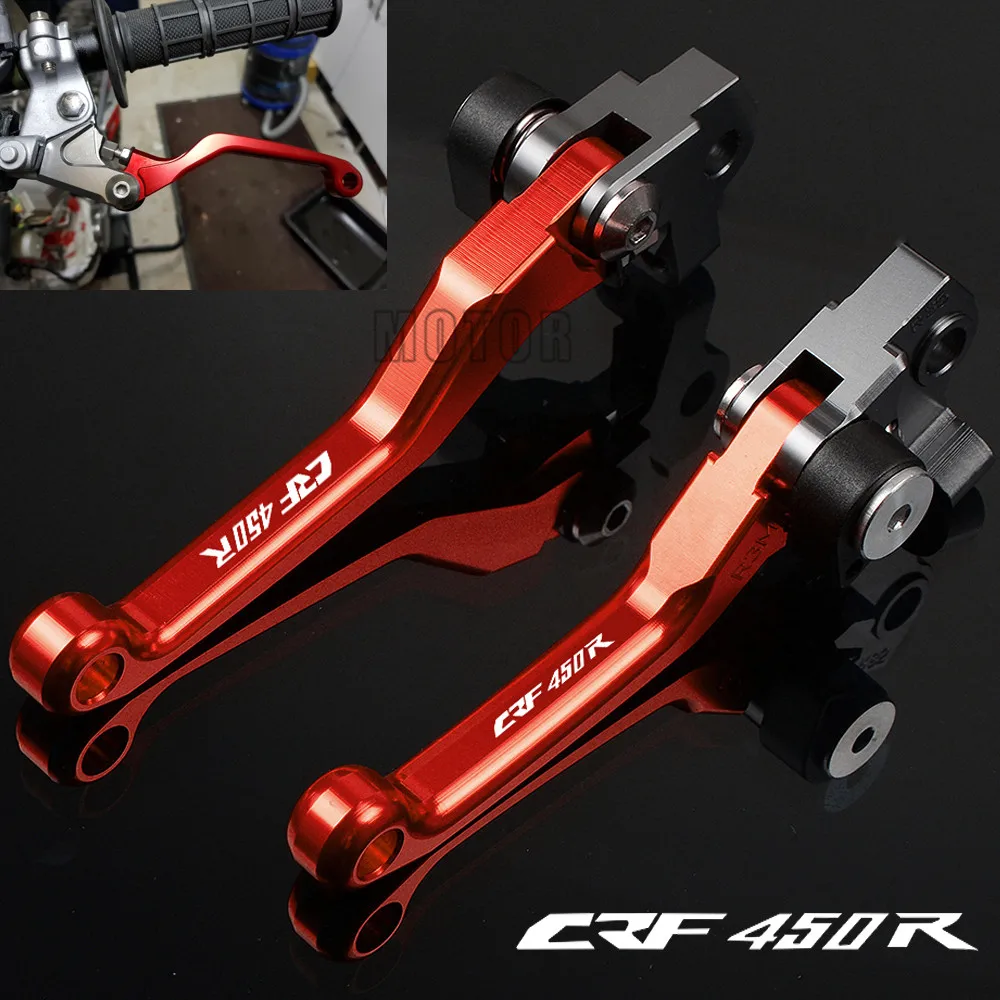 Рычаги тормоза и сцепления для Honda CRF450R 2002 2019 2018 2017 CRF 450R 450 R с ЧПУ Алюминиевый Рычаг