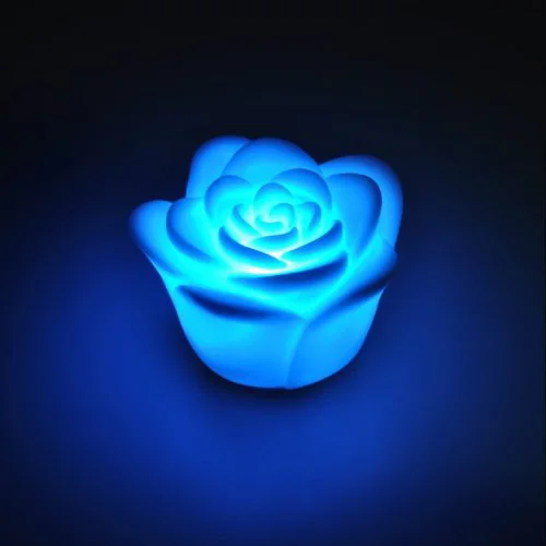 7 видов цветов Романтический меняющийся светодиодный плавающая свеча цветок