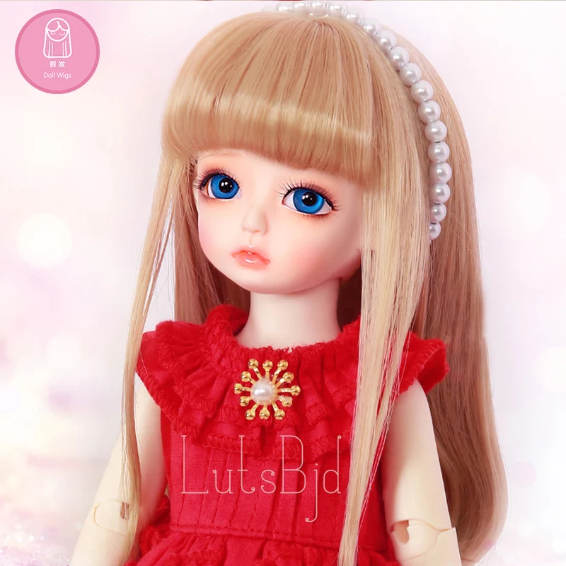 Парик для куклы BJD shinee LutsbjdlHoney Delf Размер 5 6 дюймов 1/6 высокотемпературный прямой