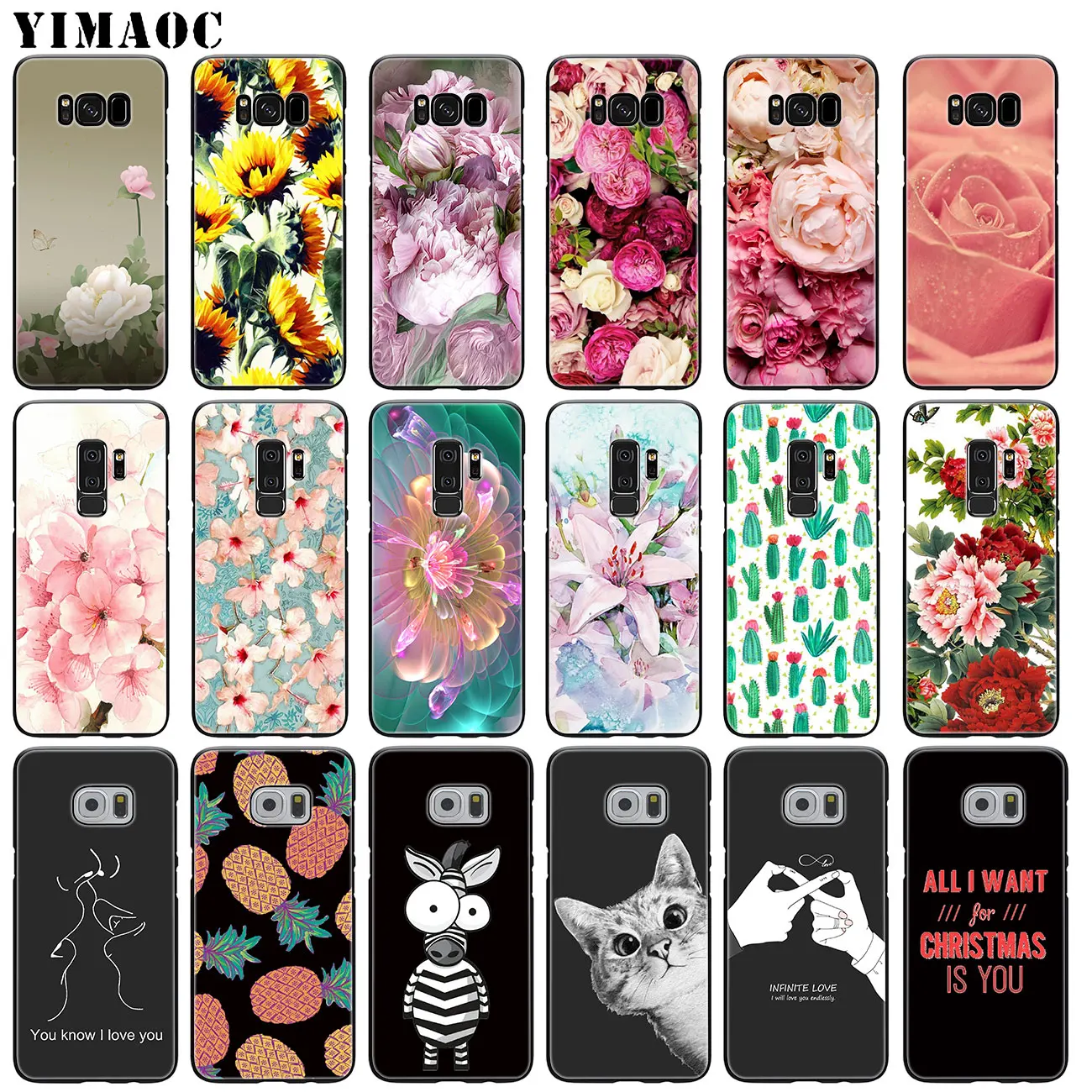 YIMAOC красота пионов цветы Жесткий Мягкий силиконовый чехол для Samsung Galaxy S20 Ultra S10 Lite