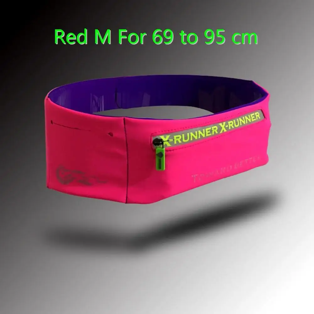 Red M 69 to 95cm SzBlaZe совершенно новая, водонепроницаемая поясная сумка для бега для хранения 6-дюймового телефона, поясная спортивная сумка для бега, велоспорта, фитнеса - Цвет: Red M 69 to 95cm