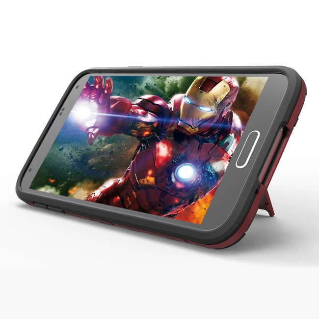 Чехол для samsung galaxy Z3 3 in1 ТПУ Стенд противоударный задняя крышка Тонкий Железный