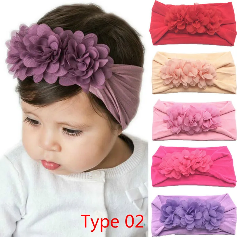 New Cute Baby Girls Oversized Big Tie Bow Headbands Wrap Turban Floral Headband Newborn Solid Sweet Hair Accessories | Детская одежда и
