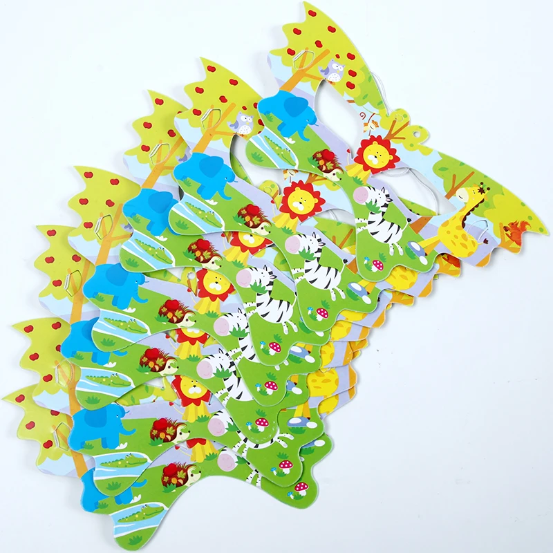 10 шт./лот забавные животные тема вечерние маска для глаз лица малышей подарок на