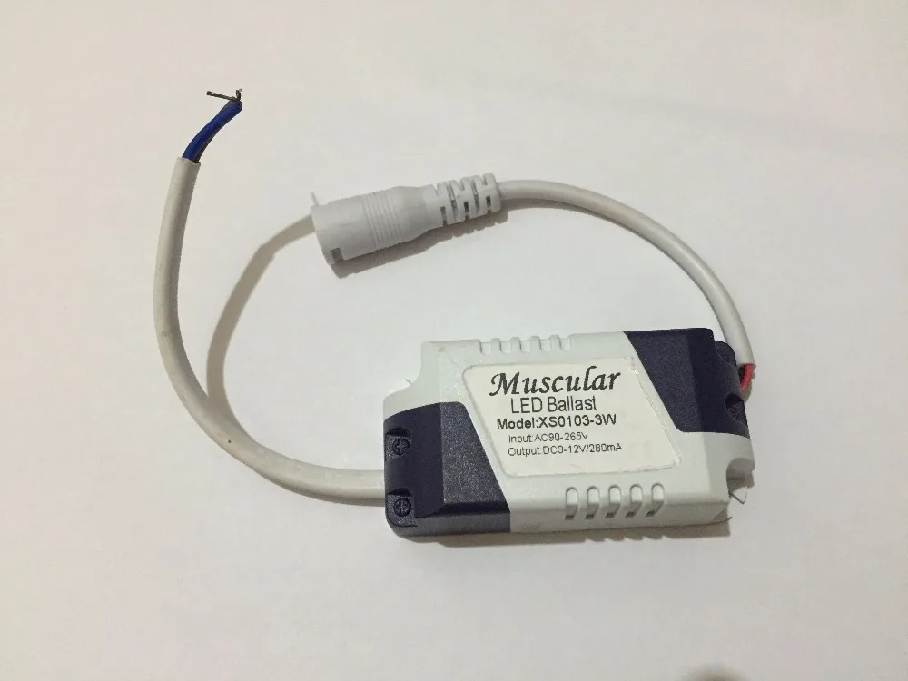 Бесплатная доставка Φ 3W DC 3 ~ 12V/280mA светодиодный балластный драйвер AC 90 265V|ac ac|dc