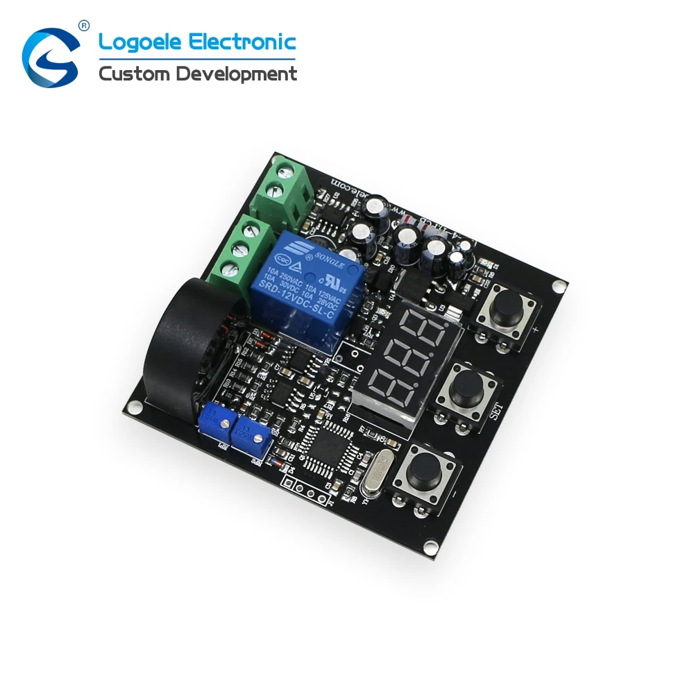 High quality AC 0-20A Current Sensor module Switch output Full range of linear delay relay output. Free shipping | Электроника