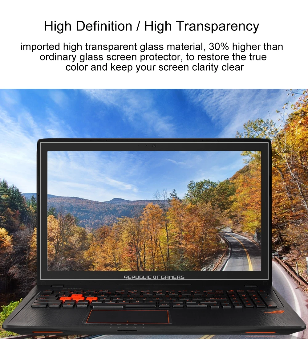 Экран ноутбука HD защитная пленка из закаленного стекла для ASUS ROG GL553VD 15 6 дюйма |
