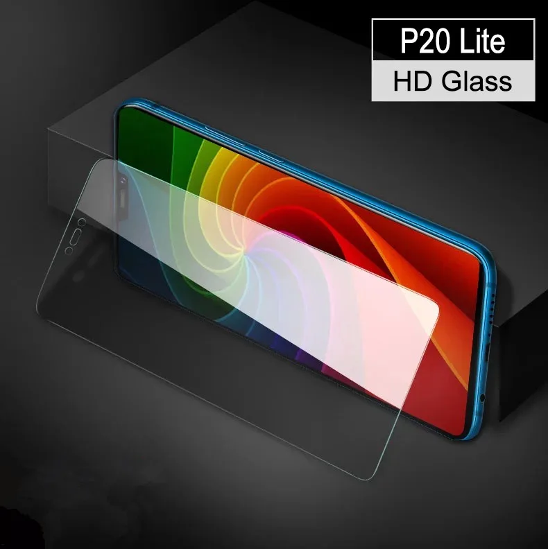 2 шт закаленное стекло для huawei P20 Lite защита экрана 9H 2.5D анти-Blu-Ray стекло Защитная пленка для huawei p20 lite 5,84"