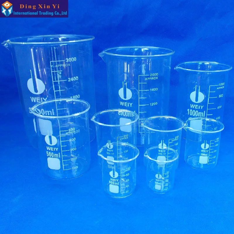 (12pieces/lot)Glass beaker 100ml Lab Supplies Good quality High boron material | Канцтовары для офиса и дома