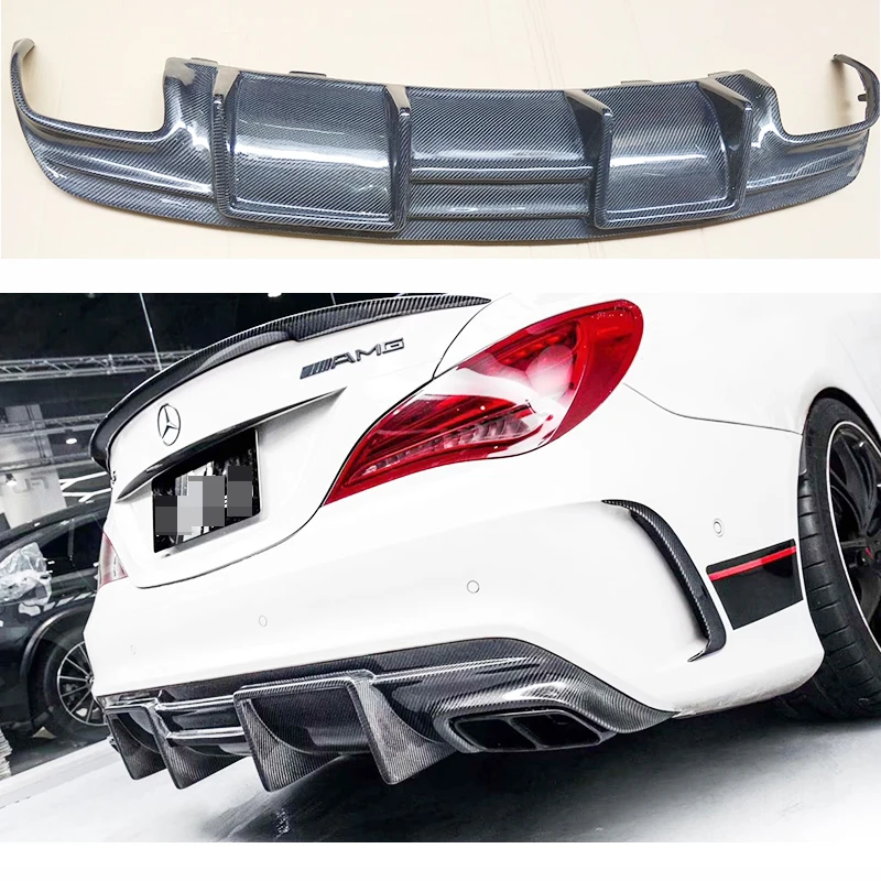 Задний диффузор для Mercedes Cla Class W117 CLA220 200 260 CLA45 с 4 выпускными