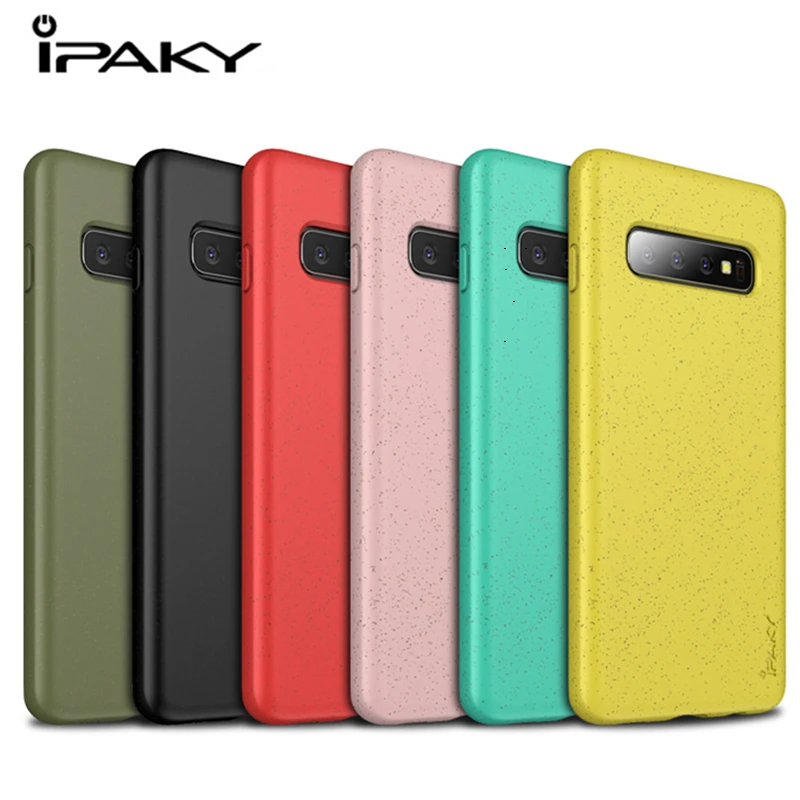 Оригинальный силиконовый Чехол IPAKY для Samsung Galaxy S10 Plus S10E красочные Матовые чехлы