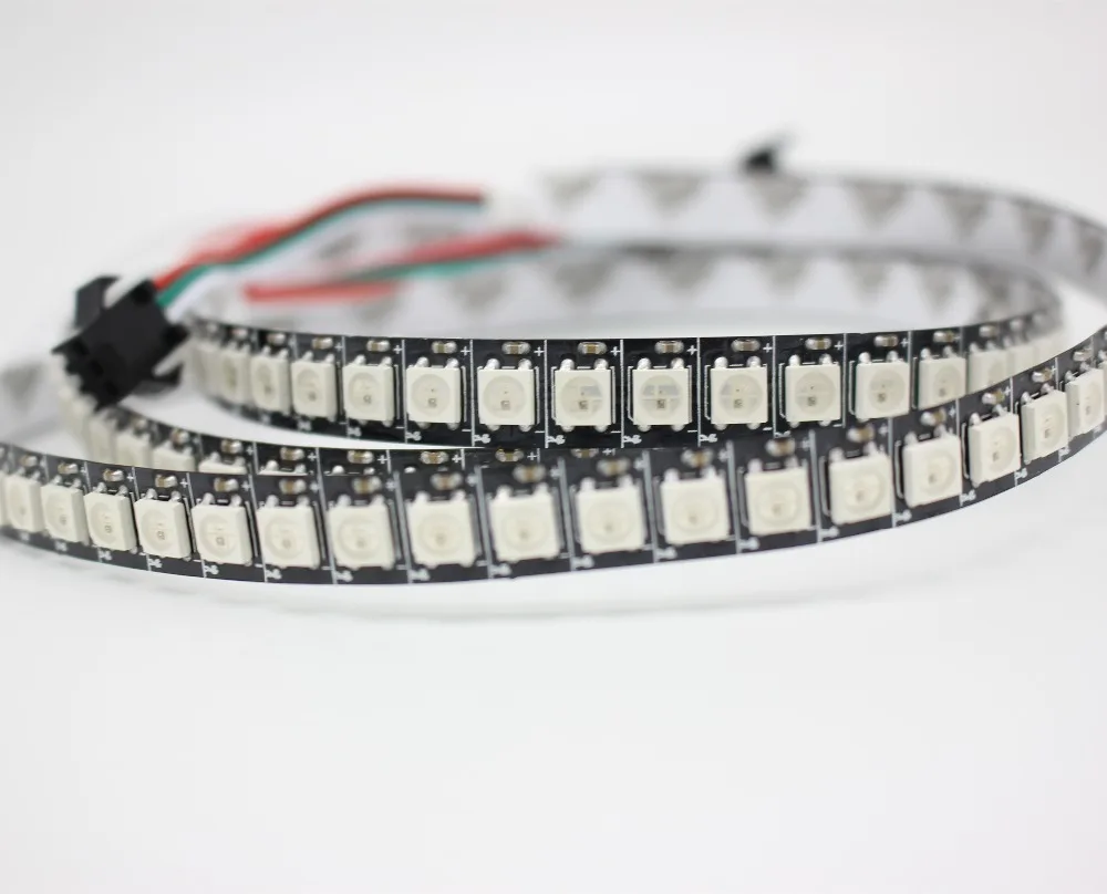 10 мм pcb 1 м 144 светодиодов WS2812B светодиодов/m 5050 RGB Чип WS2811 IC Digital 5V светодиодная