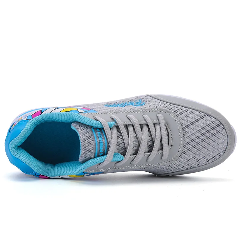 2018 New Spring Women Mesh Running Shoes for Breathable Network Soft Sole Light Outdoor Flat Sneakers | Спорт и развлечения