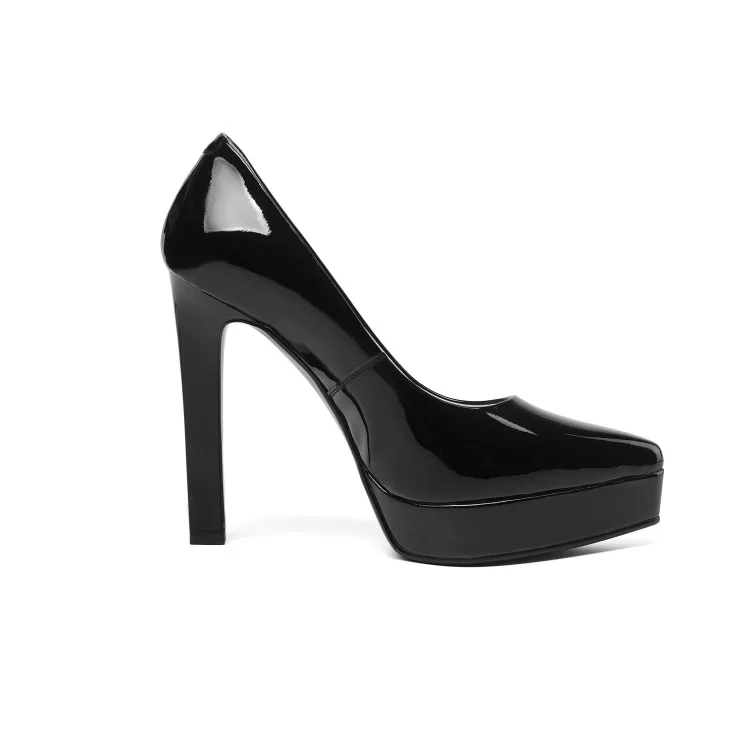 Женские туфли лодочки из воловьей кожи на платформе|Женские туфли| |