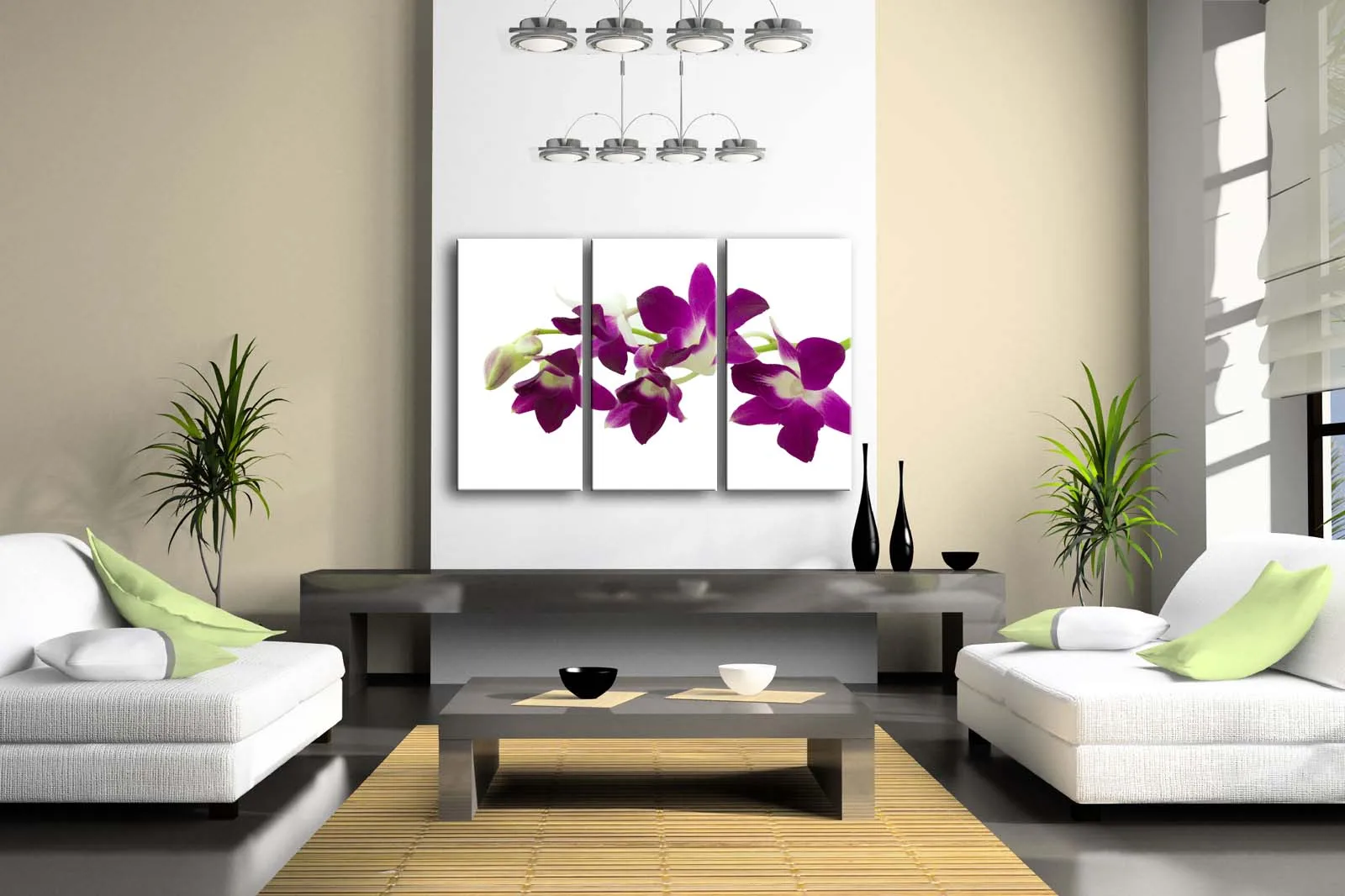 3 Панели без рамки настенные художественные фотографии Орхидея маттиола инкана