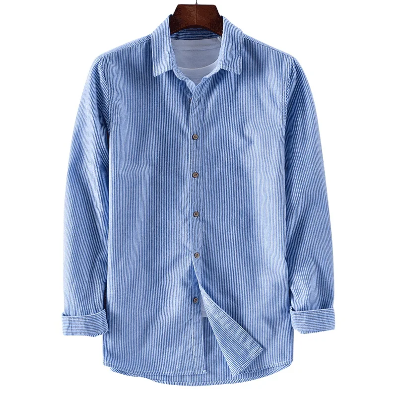 

Suehaiwe's брендовая Осенняя рубашка с длинными рукавами, мужская полосатая рубашка с квадратным воротником, Мужская большая Весенняя рубашка, ...