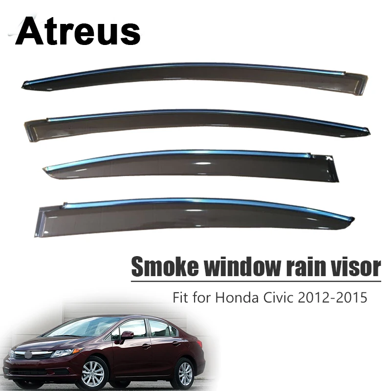 Atreus 4 шт. для Honda Civic 2012 2013 2014 2015 автомобильные аксессуары дверь дым Окно