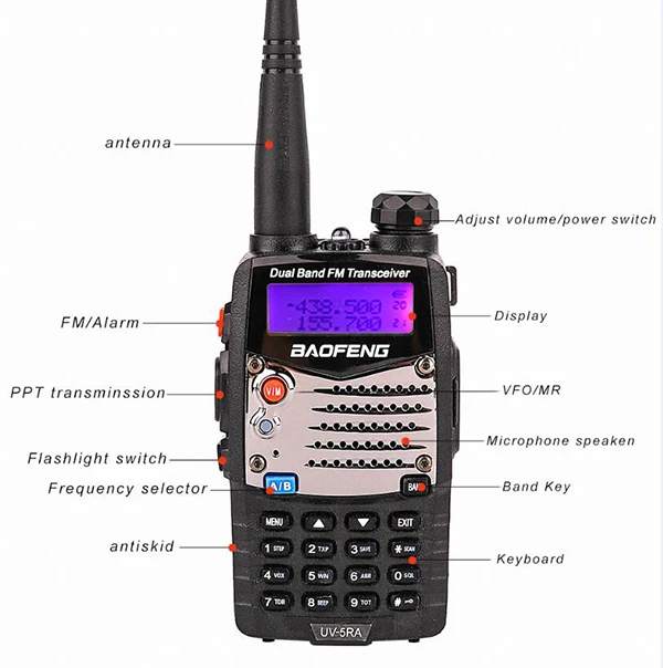 Портативная рация uhf vhf amador baofeng для охоты коммуникатор приемник приемопередатчик