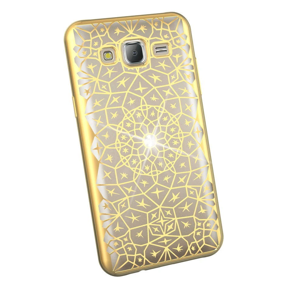 DAGUDON Luxury Soft TPU Case For Samsung Galaxy J5 2015 J500 bling Star Diamond Cover for Silicon capa |