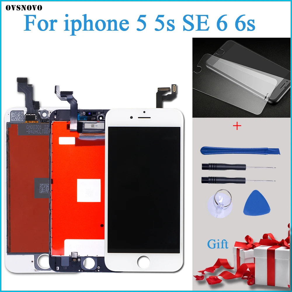 100% протестированный рабочий Дисплей для iPhone 5s LCD Замена 6 6s сенсорный экран